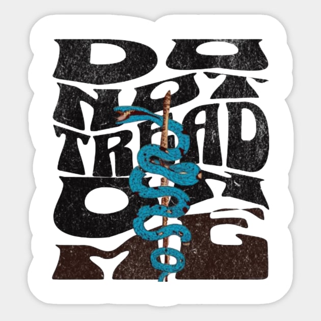 Don’t tread on me Sticker by AKRAM DESIGNEZZ